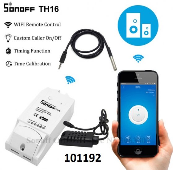 Sonoff TH16 Smart Wifi Switch Monitor teplota vlhkost Si7021 - Kliknutm na obrzek zavete