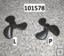 Lodn roub propeller 3l. 35mm, hdel 5mm, pr, CW + CCW