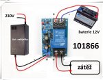 Odpojova baterie akumultoru pi podpt 10,5V 30A automatick