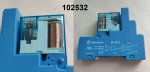 Rel do DIN patice 12V cvka, 10A/300V 12A/150V AC 2x pepnac