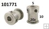 emenice GT2 2GT 20 zub hdel 5 mm D=11,9mm emen 10 mm