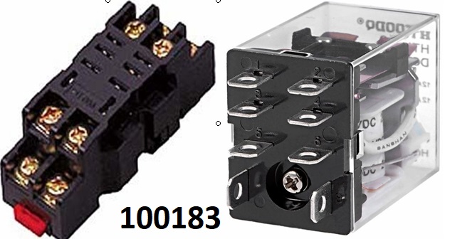 Rel 230V 50Hz 2x pepnac 10A s patic a kontr. LED - Kliknutm na obrzek zavete