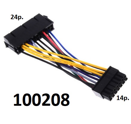 Kabel redukce napjen ATX IBM Lenovo Dell 24 -> 14 pin - Kliknutm na obrzek zavete