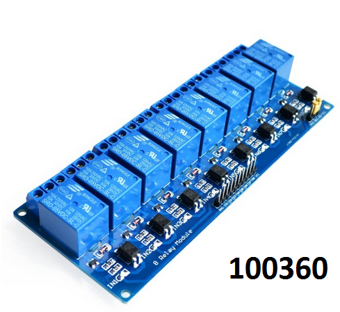 ARDUINO modul 230V/10A ovldn 5V opto-oddlen 8x rel - Kliknutm na obrzek zavete