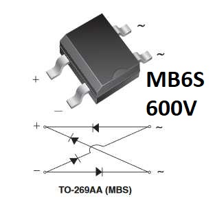 MB6S diodov mstek s rychlou reakc - Kliknutm na obrzek zavete