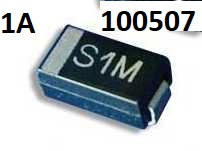 Dioda S1M 1206 1A 1000V 1N4007 SOD-123 - Kliknutm na obrzek zavete
