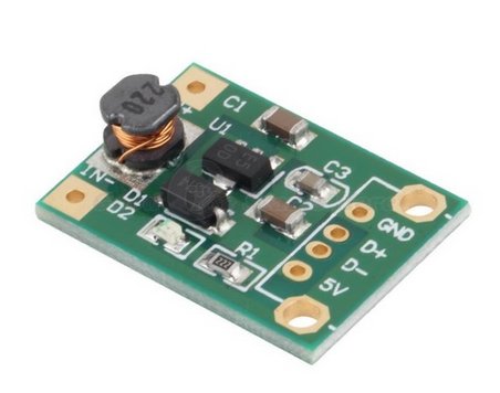 Mni step UP DC/DC 1-5V to 5V 500mA - Kliknutm na obrzek zavete