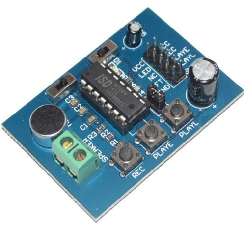 Arduino voice hlasov modul ISD1820 chip 10 sec. - Kliknutm na obrzek zavete