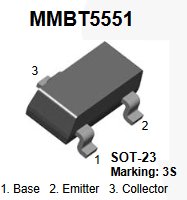Tranzistor MMBT5551 2N5551 NPN SMD 160V 600 mA - Kliknutm na obrzek zavete