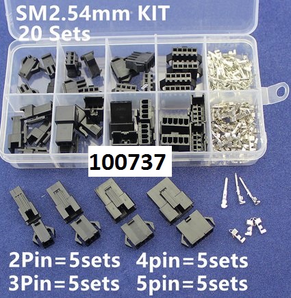 Boxovan sada konektory rozte 2,54 mm se zmkem - Kliknutm na obrzek zavete