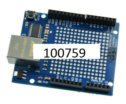 Arduino UNO MEGA2560 ethernet shield 28J60 + testovac pole PCB - Kliknutm na obrzek zavete