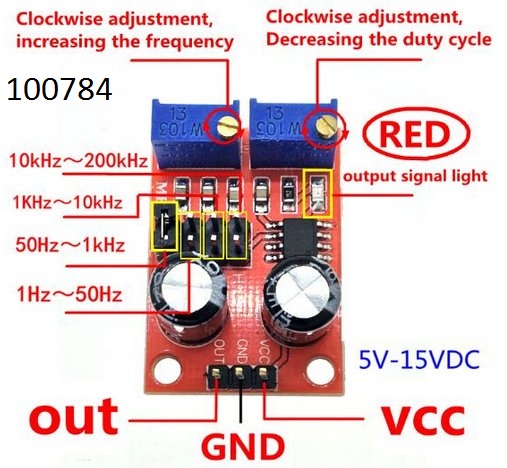 Arduino pulsn genertor 1 Hz a 200 kHz s regul. stdou - Kliknutm na obrzek zavete