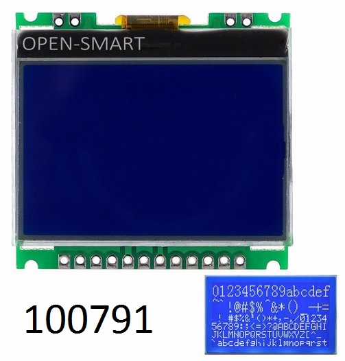 LCD 128x64 matrix display modul with SPI - Kliknutm na obrzek zavete