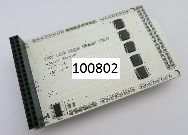 LCD shield pro pipojen LCD TFT touch na MEGA2560 - Kliknutm na obrzek zavete