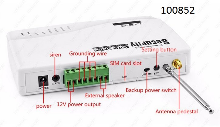 GSM alarm GSM + 433MHz modulrn, zkladna, 2x ovlada, zdroj - Kliknutm na obrzek zavete
