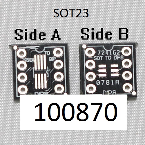PCB plon spoj redukce SSOP8 SOT-23 to DIP8 - Kliknutm na obrzek zavete