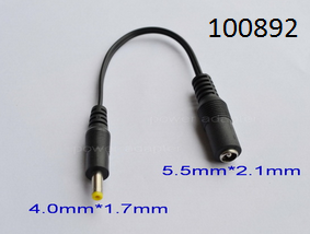 Kabel redukce samice 5,5/2,1 na samec 4,0/1,7 cca 20cm - Kliknutm na obrzek zavete