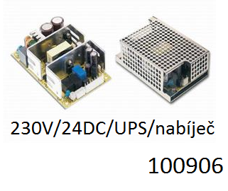 Zdroj 230V / 24 DC / 100W s funkc UPS a nabjekou PSC100B - Kliknutm na obrzek zavete