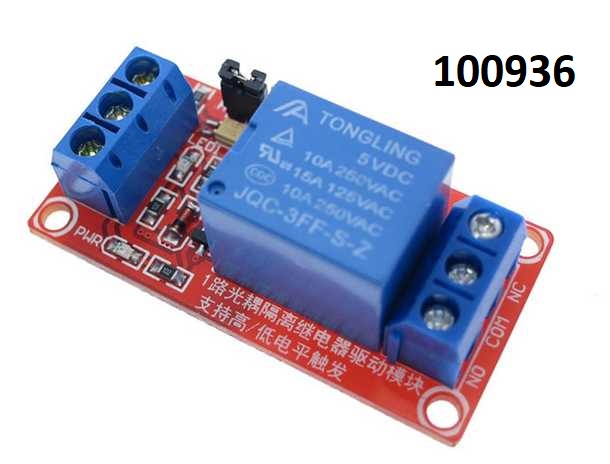 ARDUINO modul 230V/10A 1x rel cvka 5V opto-oddlen - Kliknutm na obrzek zavete