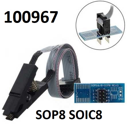 Klips programovac adaptr SOP8 SOIC8 - Kliknutm na obrzek zavete