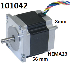 Motor krokov NEMA23 3A 57x57x56 1,2 Nm 8mm Dual Shaft - Kliknutm na obrzek zavete