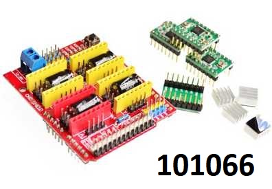 CNC shield UNO / MEGA + 4x modul motor driver do 2 Amp - Kliknutm na obrzek zavete