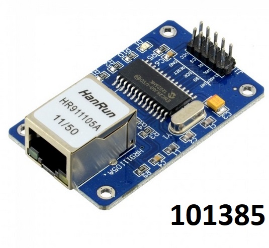ARDUINO Ethernetov LAN modul chip ENC28J60 - Kliknutm na obrzek zavete