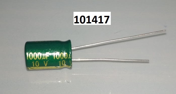 Kondenztor 1000uF / 10V LESR low ESR 8x13x3,5 mm 105C - Kliknutm na obrzek zavete