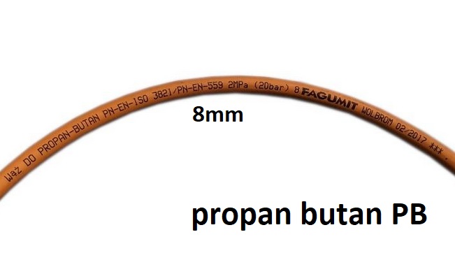 Hadice k autogenu propan butan PB 8 mm oranov - Kliknutm na obrzek zavete