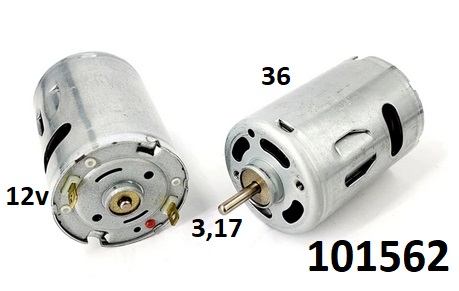 Motor modelsk 540 DC 12V max., hdel 3,17mm D=36mm - Kliknutm na obrzek zavete