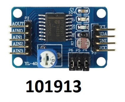 1913 / 94 Pevodnk I2C 8bit na PCB 4x AD + 1x DA PCF8591 2,5-6V - Kliknutm na obrzek zavete