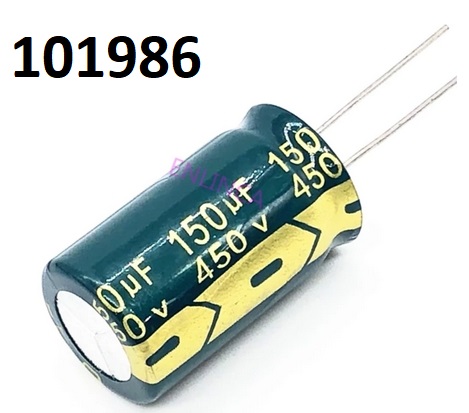 Kondenztor elektrolytick 150uF 450V 33x18 rozte 8,5 mm 105C - Kliknutm na obrzek zavete