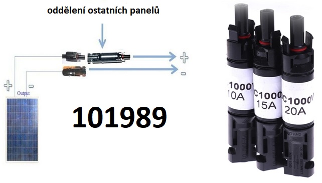 Oddlovac dioda pro solrn panely 10 - 20 - 30A MC4 - Kliknutm na obrzek zavete