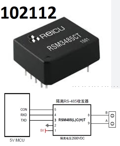RSM485CHT izolovan transceiver 485 2500V - Kliknutm na obrzek zavete