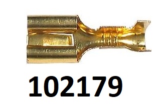 FASTON samice jednoduch prun bronz na kabel - Kliknutm na obrzek zavete