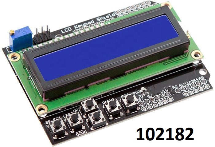 Arduino LCD1602 2x16 s klvenic tlatky UNO podsvcen - Kliknutm na obrzek zavete