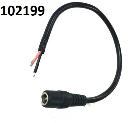 Kabel 18AWG konektor samice DC JACK 5,5/2,1 dlka cca 20cm - Kliknutm na obrzek zavete