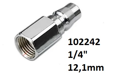 Rychlospojka vzduchu samec / matice 1/4" 12,1mm - Kliknutm na obrzek zavete