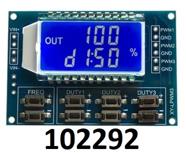 ARDUINO modul genertor nastaviteln PWM trojit do 150kHz - Kliknutm na obrzek zavete