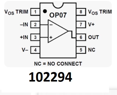 OP07CP OP07 DIP8 BW: 0,6MHz - Kliknutm na obrzek zavete