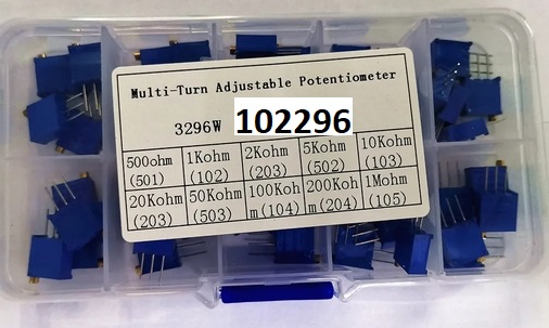 Trimr 3296W box sada 45 ks 500R - 1MR 10 hodnot - Kliknutm na obrzek zavete