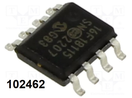 PIC16F18115 14kB F, 1k RAM, 256B EE, 5,5V, SOIC8, 32MHz - Kliknutm na obrzek zavete
