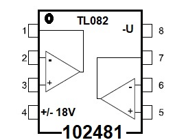 TL082 operan zesilova SOP8 4Mhz 7-36V, dvojit, r. to rail - Kliknutm na obrzek zavete