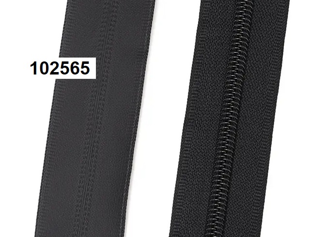 ZIP vvac ern ka v. tkaniny 31mm ka zipu 6,5mm - Kliknutm na obrzek zavete