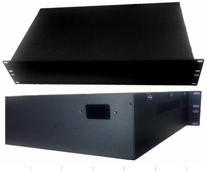 Rack 2U 19' case (sk) bez otvor hl. 300 mm, lakovan - Kliknutm na obrzek zavete