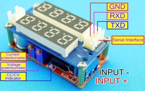 Mni step DOWN DC/DC z 5-32V to 1-30V 5A V/A metr LED - Kliknutm na obrzek zavete