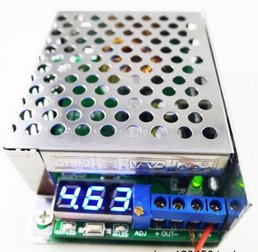 Mni step DOWN DC/DC z 3,5-30V to 0,8-29V 10A Voltmetr IN/OUT - Kliknutm na obrzek zavete