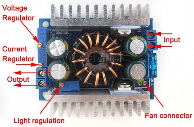 Mni step UP DC/DC 10V-32V to 10-46V 0,3 - 8 A CC CV - Kliknutm na obrzek zavete