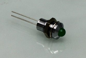 LED kontrolka zelen, montn otvor 8 mm - Kliknutm na obrzek zavete