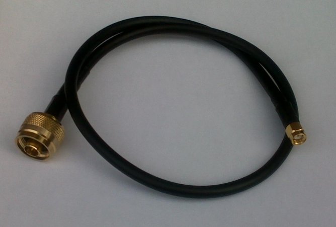 Kabel - pigtail RF-240 N samec -> SMA matice/dutinka 56 cm Kabel - pigtail RF-240 N samec -> SMA matice/dutinka 56 cm